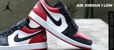 Akses Raffle Eksklusif: Jordan Air 1 Low 'Bred Toe' Men's